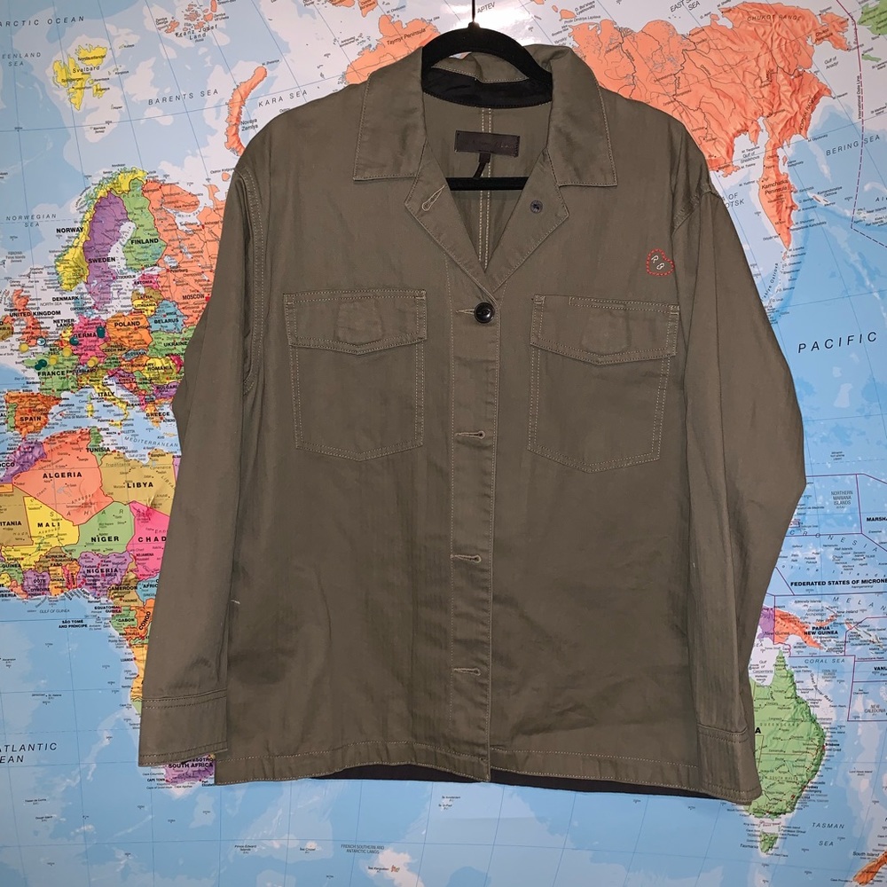 rag & bone heart monogram army jacket